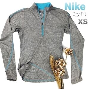 NIKE lady Dry Fit Grey Turquoise  Running XS